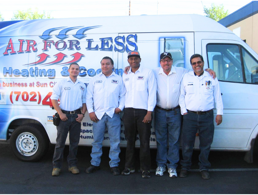 The Air For Less Heating and Cooling team in Las Vegas